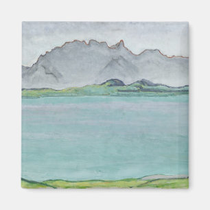 Imã As montanhas de Stockhorn e o lago Thun, 1911