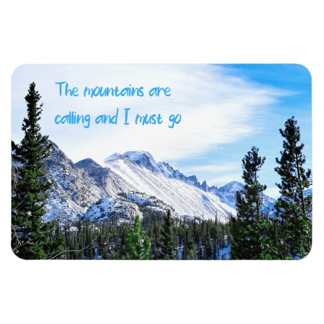 Ímã As Montanhas Estão Ligando E Eu Preciso Ir (Horizontal)