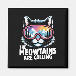 Imã As Montanhas Meow Estão Chamando Piadas de Esqui H