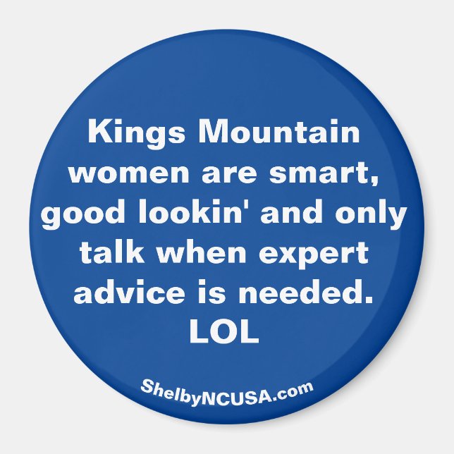 Imã As mulheres de Kings Mountain são... (Frente)