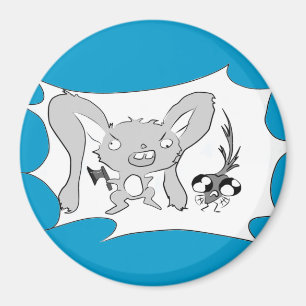 Imã As necessidades do coelho comem o ímã