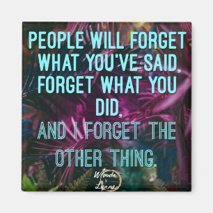 Imã As Pessoas esquecerão o ímã