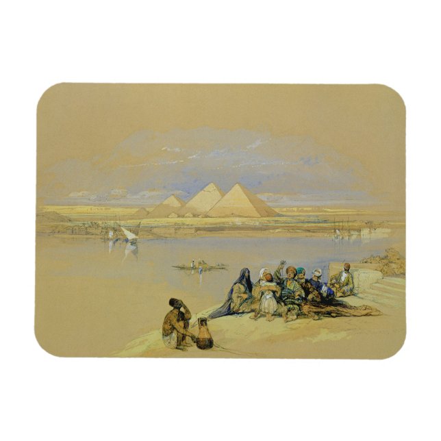 Ímã As Pirâmides em Giza, perto do Cairo (c/c) (Horizontal)