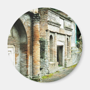 Imã As ruínas de Pompeii - mercado com templos
