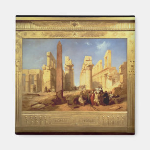 Imã As ruínas do palácio de Karnak em Thebes