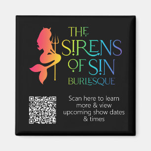 Imã As Sirens do Magnete Arco-Íris Sin - Com QR