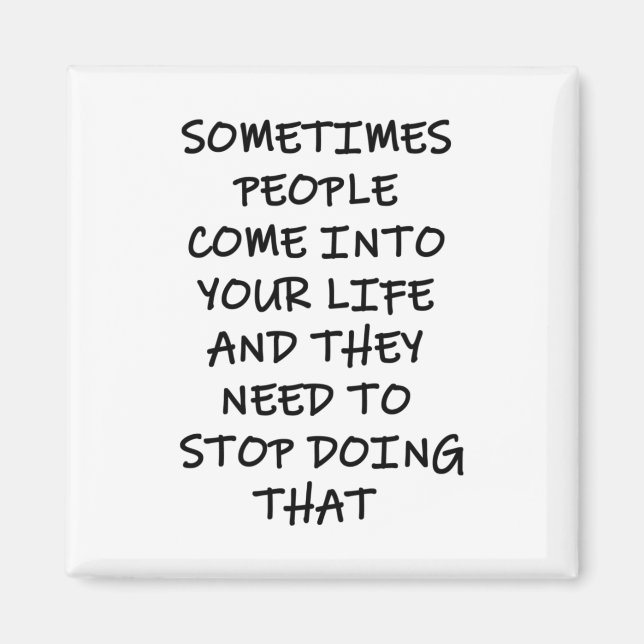 Imã Às Vezes Pessoas Entram Em Sua Vida (Frente)