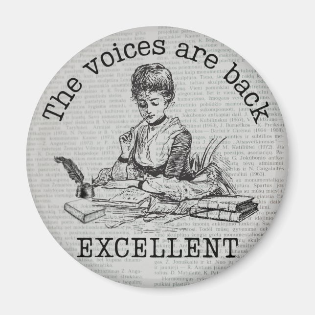 Imã As vozes na minha cabeça estão de volta...excelent (Frente)