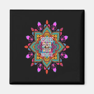 Imã Asanas Fluem Mais Fortes Com Vibrante Mandala Nama
