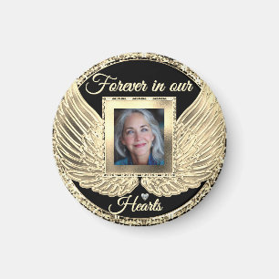 Imã Asas de Anjo Memorial Personalizadas Adicionar Fot