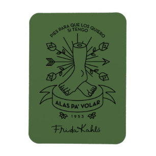 Ímã Asas de Frida Kahlo   a voar