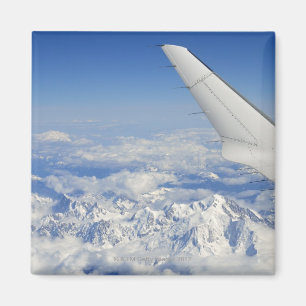 Imã Asas do avião do vôo sobre cumes franceses,