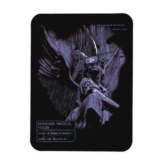 Ímã Ascensão Negada - Design de Streetwear de Gótico T (Vertical)