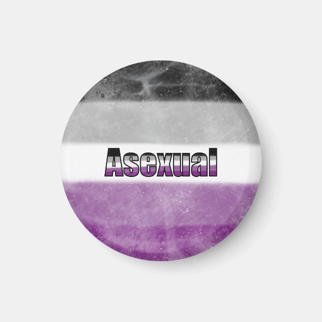 Imã Asexual pride flag magnet (Frente)