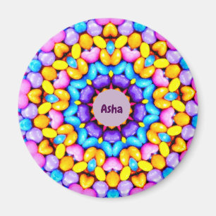 Imã ASHA ~ Padrão personalizado de Páscoa ~ Fractal