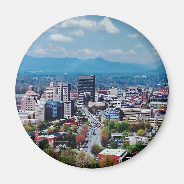 Imã Asheville Camiseta (Frente)