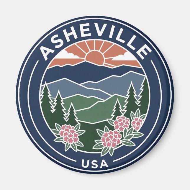 Imã Asheville Carolina do Norte (Frente)