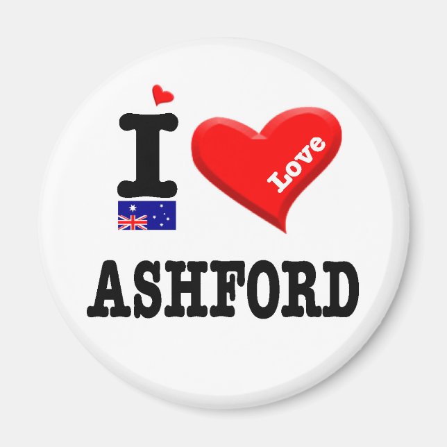 Imã ASHFORD - I Love (Frente)