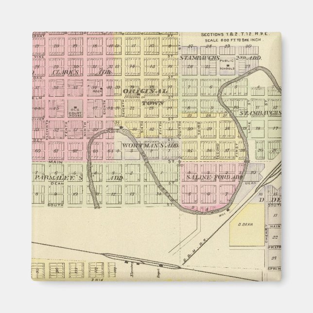 Imã Ashland e Wahoo, Nebraska (Frente)