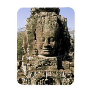 Ímã Ásia, Camboja, Siem Reap. Angkor Thom, cabeças de