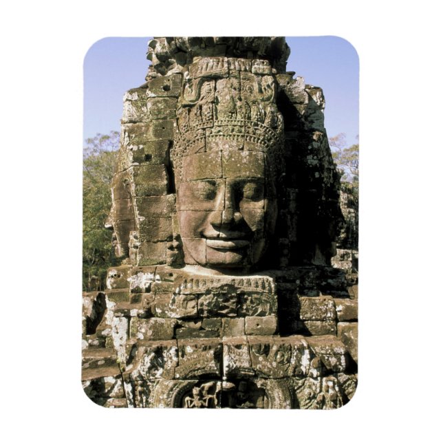Ímã Ásia, Camboja, Siem Reap. Angkor Thom, cabeças de (Vertical)