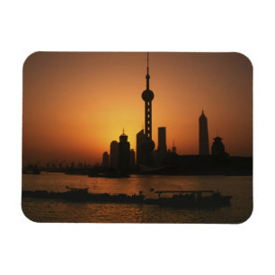 Ímã ÁSIA, China, Xangai Vista da TV Oriental Pearl