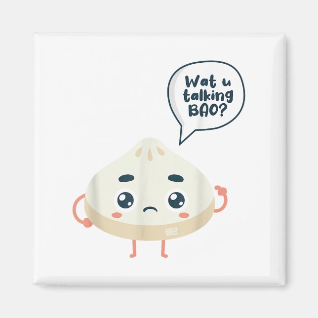 Imã Asia Chinese Watcha falando sobre Siopao Dimsu (Frente)