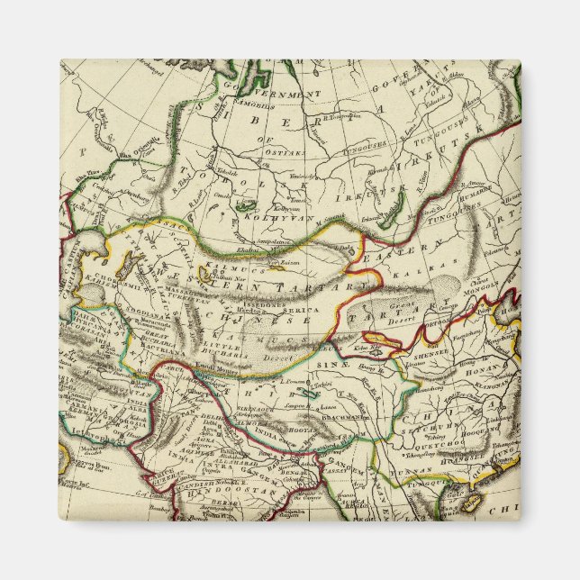 Imã Ásia com limites delineados (Frente)