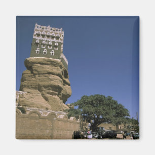 Imã Ásia, Iêmen, Wadi Dhar. Palácio de Rocha, ou Dar A