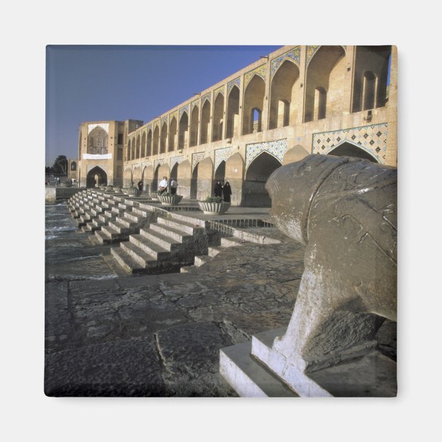 Imã Ásia, Irã, Isfahan. Ponte Pol-e Khaju. (Frente)