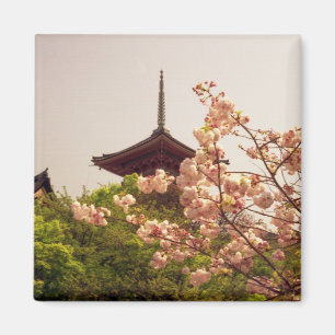 Imã Ásia, Japão, Quioto, templo Kiyomizu na primavera