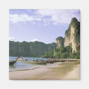 Imã Ásia, Tailândia, Krabi. Praia de West Railay, long