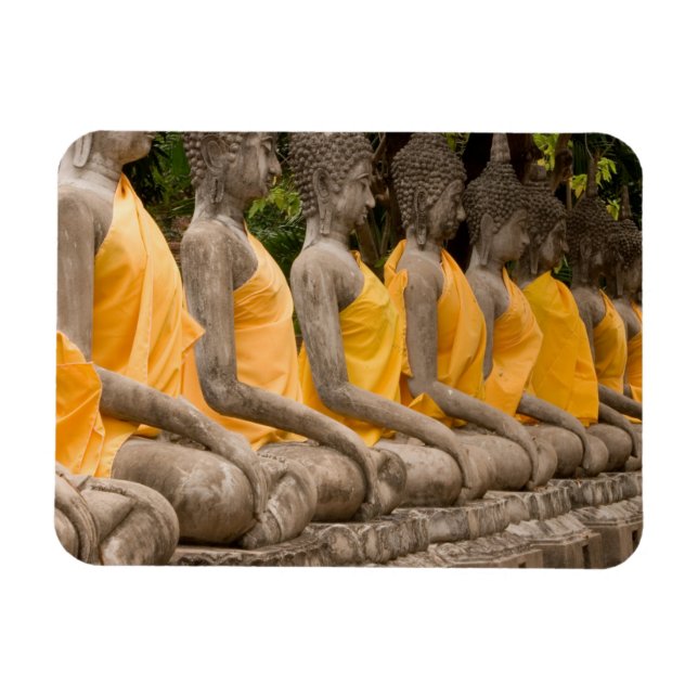 Ímã Ásia, Tailândia, Sião, Budas em Ayutthaya (Horizontal)