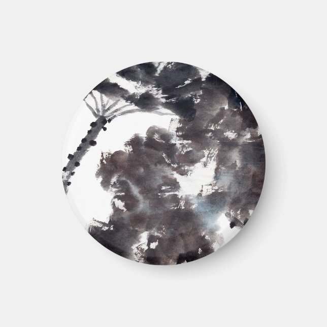 Imã Asiatische Kunst mit Lotusblätter Motiv (Frente)