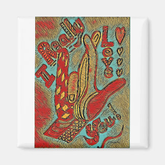 Imã ASL Funky Eu realmente te amo