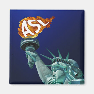 Imã ASL ilumina Pessoas surdas e auditivas