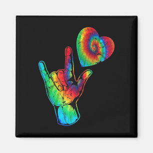 Imã ASL Love Sign Language Autism Awarsm Suporte a Ti