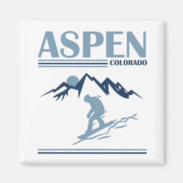 Imã Aspen Colorado - estância de esqui (Frente)
