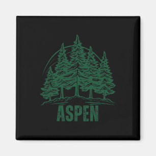 Imã Aspen Colorado Montanhas Esqui Árvore de Pinheiro