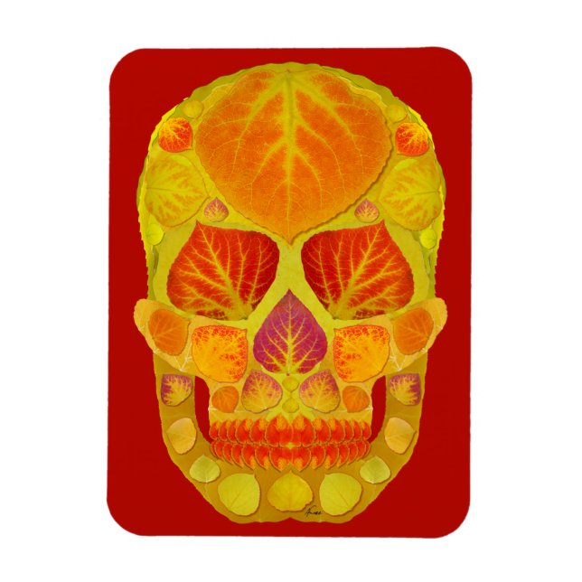 Ímã Aspen Folha Crânio 13 (Vertical)