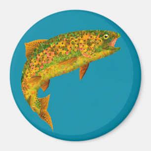 Imã Aspen Leaf Rainbow Trout 2
