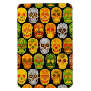 Ímã Aspen Leaf Skulls padrão sem falhas 2018