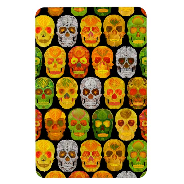 Ímã Aspen Leaf Skulls padrão sem falhas 2018 (Vertical)
