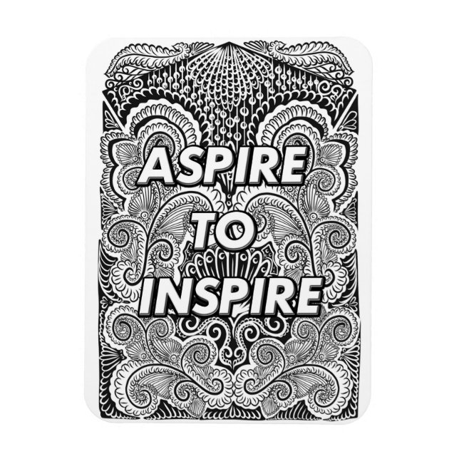 Ímã ASPIRE PARA INSPIRE - Cotação de Declaração Positi (Vertical)