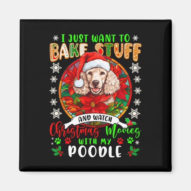 Imã Assar E Assista Filmes Xmas Com Meu Poodle Lo (Frente)