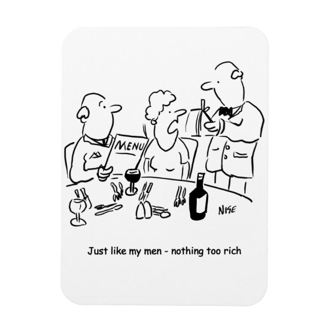 Ímã Assim como os meus homens. Nada muito rico. Engraç (Vertical)