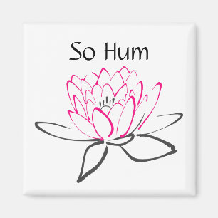 Imã Assim ímã preto cor-de-rosa de Lotus do zumbido