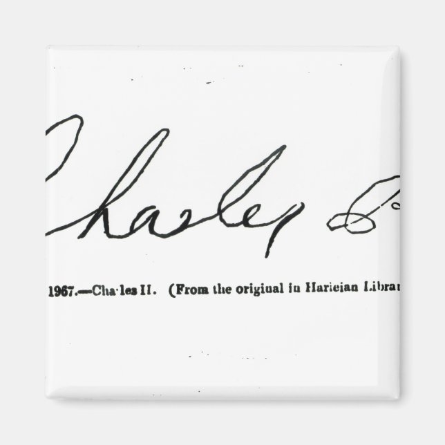 Imã Assinatura de Charles II (Frente)