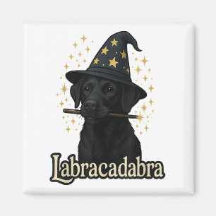 Imã Assistente de Cachorro Preto Funny Black Lab Hallo