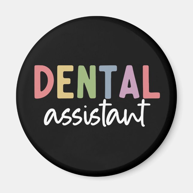 Imã Assistente dentário | Presentes para Dentista Assi (Frente)